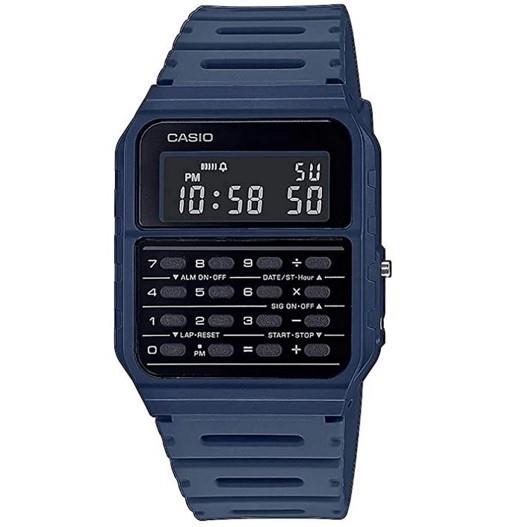 Casio Mens Digital Calculator Retro Dial with Plastic Rubber Strap Watch - CA-53WF Available Multiple Colour