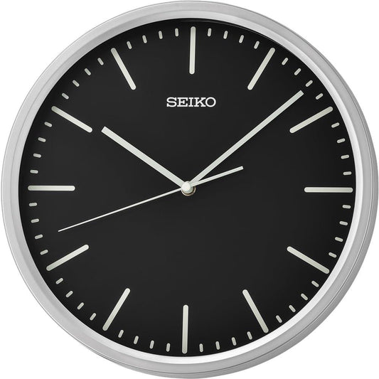 Seiko Black Wall Clock QHA009S