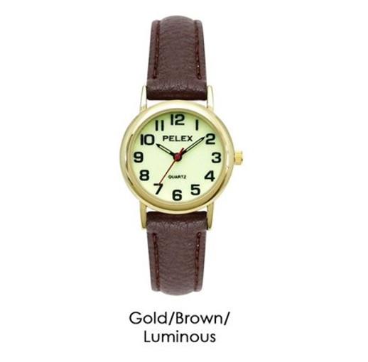 PELEX Ladies Leather Strap Quartz Watch PLX-013 Available Multiple colour