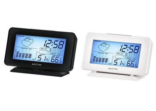 Acctim Vega Digital Weather station Alarm Clock Available Multiple Colour