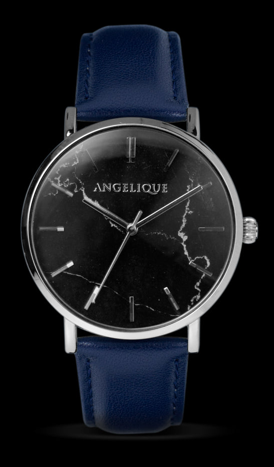 Angelique Ladies Fashion Dial Leather Strap Watch Available Multiple Design