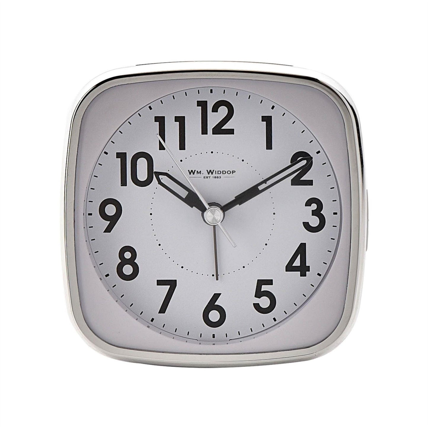 WM Widdop® Square Alarm Clock - Sweep/Light/Snooze 9767 Available Multiple Colour
