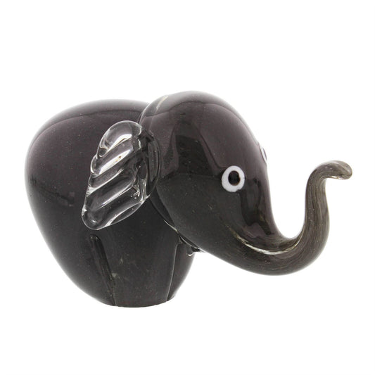 Objets d'art Glass Figurine - Elephant Grey *(16/12)