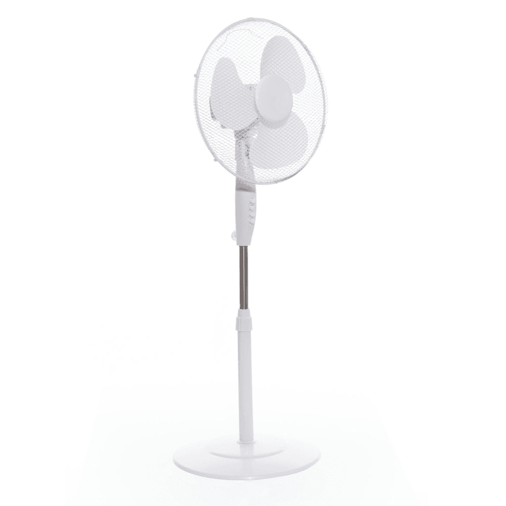 Daewoo Round Base 16" Pedestal Fan White