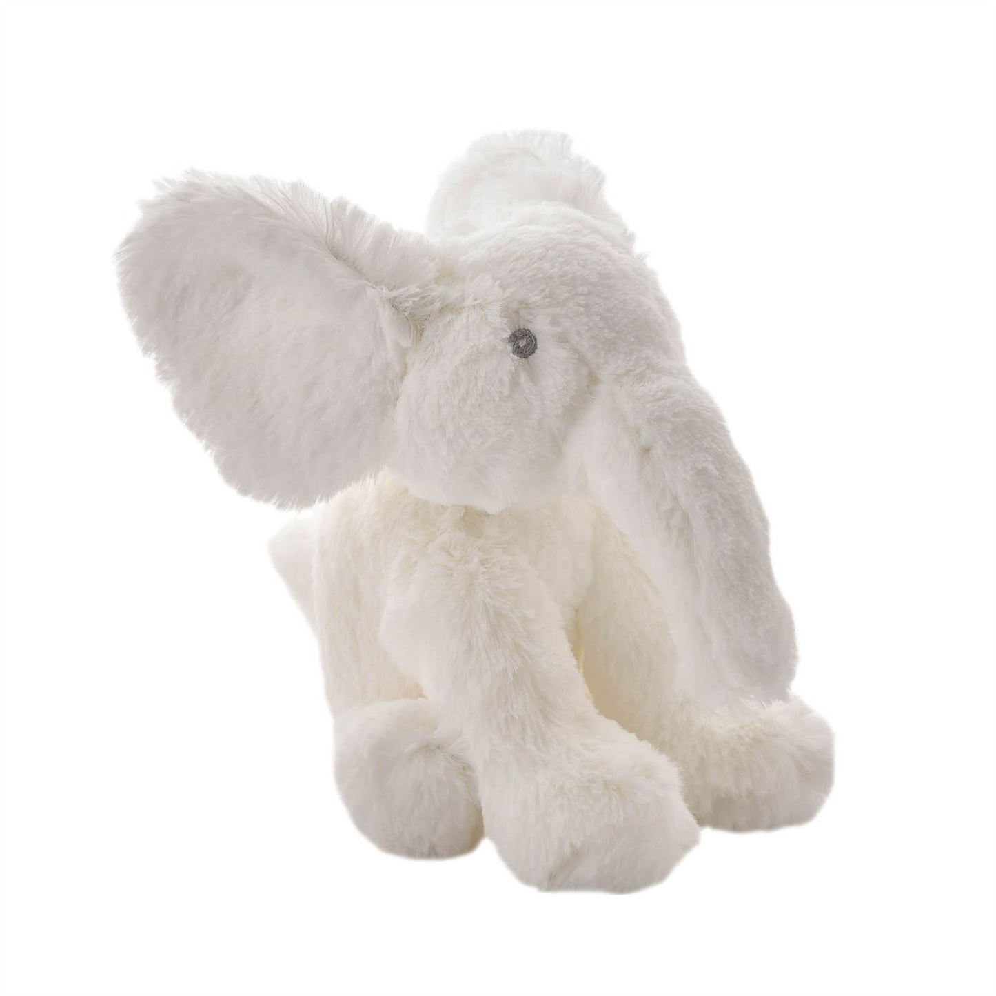 Bambino White Plush Elephant Medium 18cm