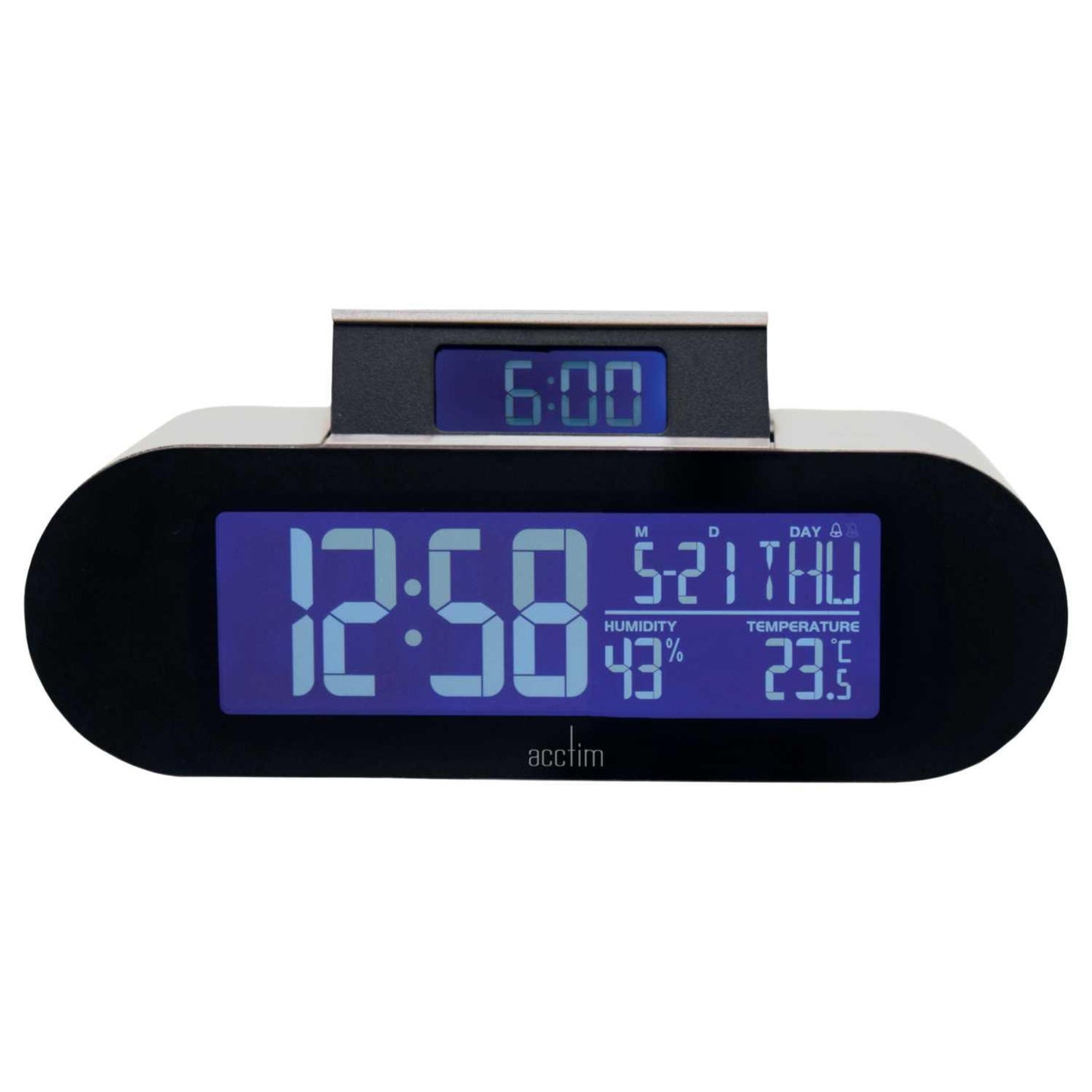 Acctim Kian Reverse Digital Pop Up Alarm Clock Available Multiple Colour