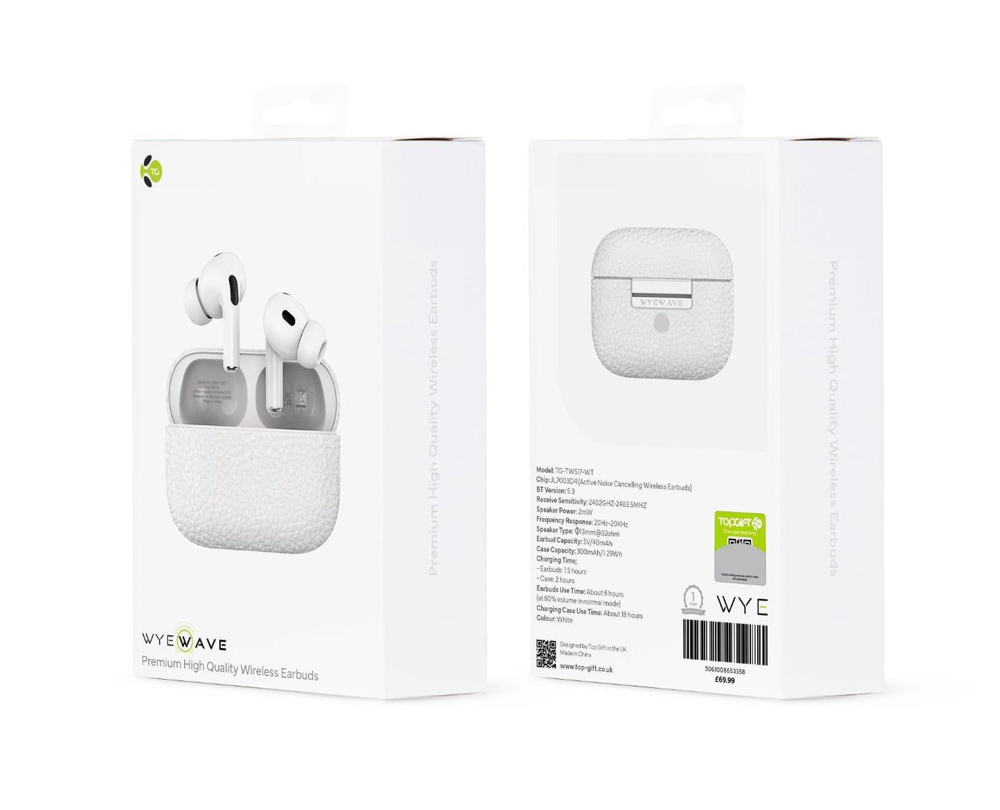 WYEWAVE Premium High Quality Wireless Earbuds With ANC