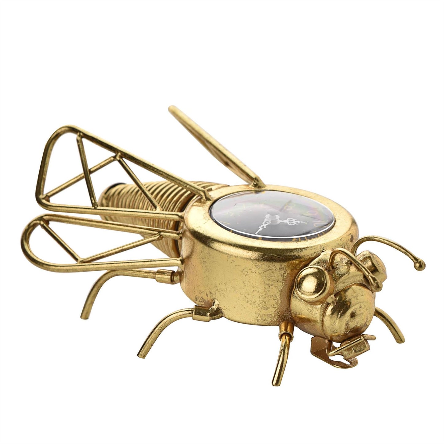 Hometime Wall Clock Gold Bee Design