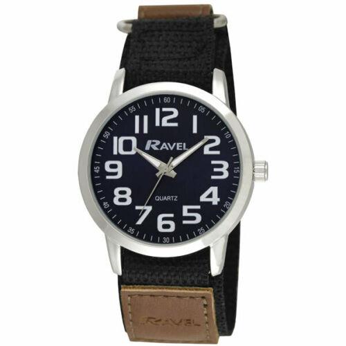 Ravel Men Sports Case Arabic Dial Velcro Nylon Strap Watch R1601.65