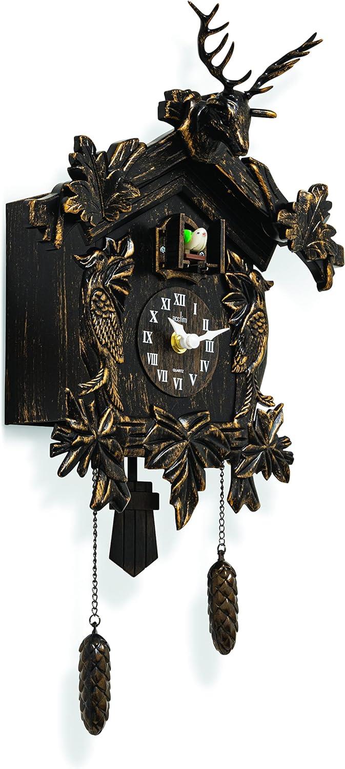 Acctim Lindau Antique Bronze Pendulum Cuckoo Clock 28368