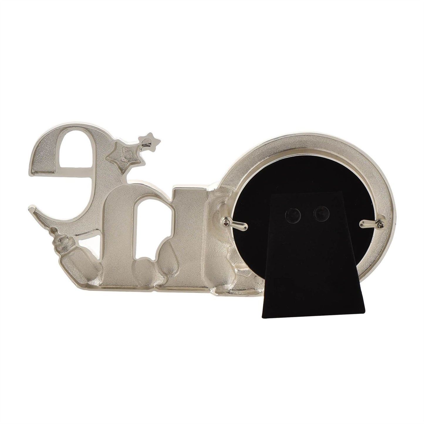 Bambino Silver effect Frame Cutout Letters 3" x 3 - 'One'