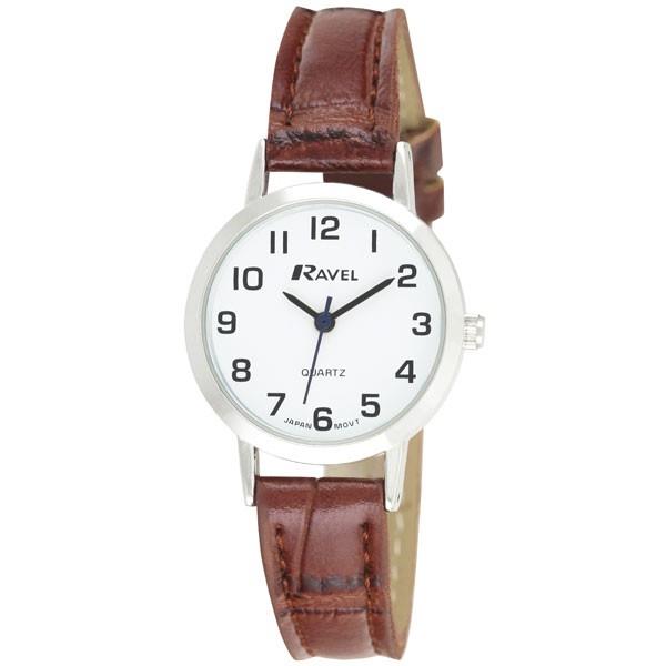 Ravel Ladies Basic Leather Strap Watch R0102L Available Multiple Colour