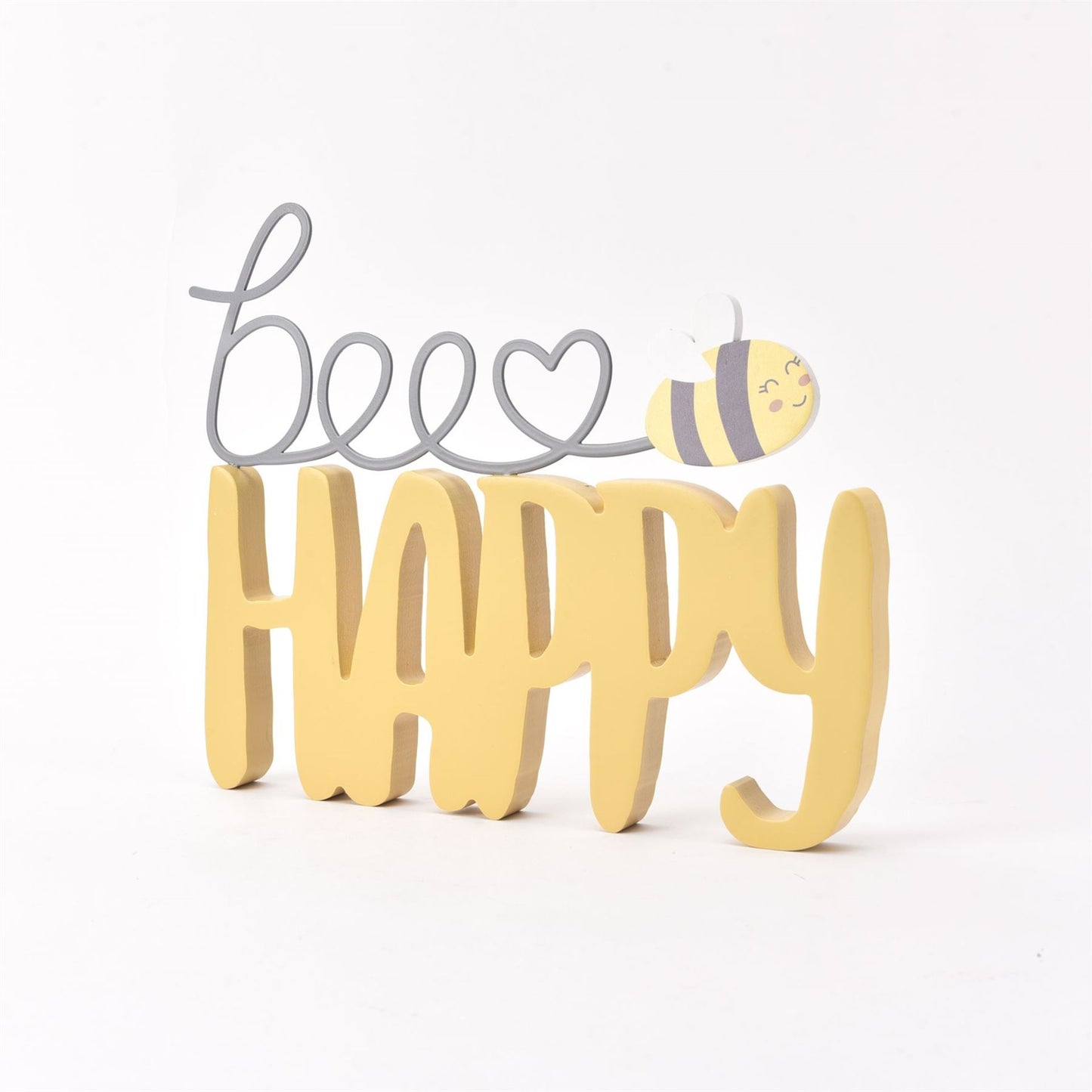 'Love Life' Mantel Plaque - Bee Happy 25cm