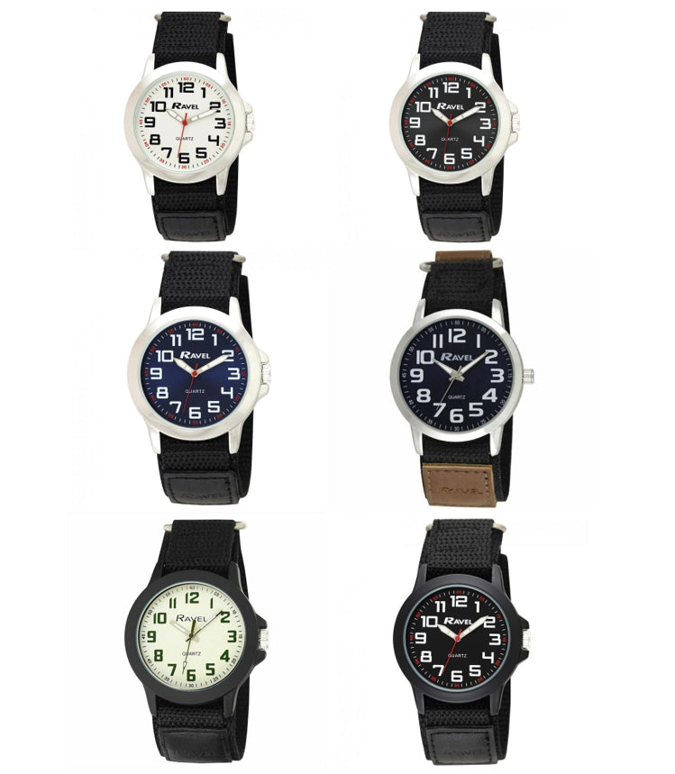 Mens hot sale velcro watch