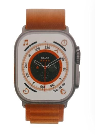 Sunpin ULTRA-01 Mens Smart Watch with 2 Orange Rubber & Nylon Straps