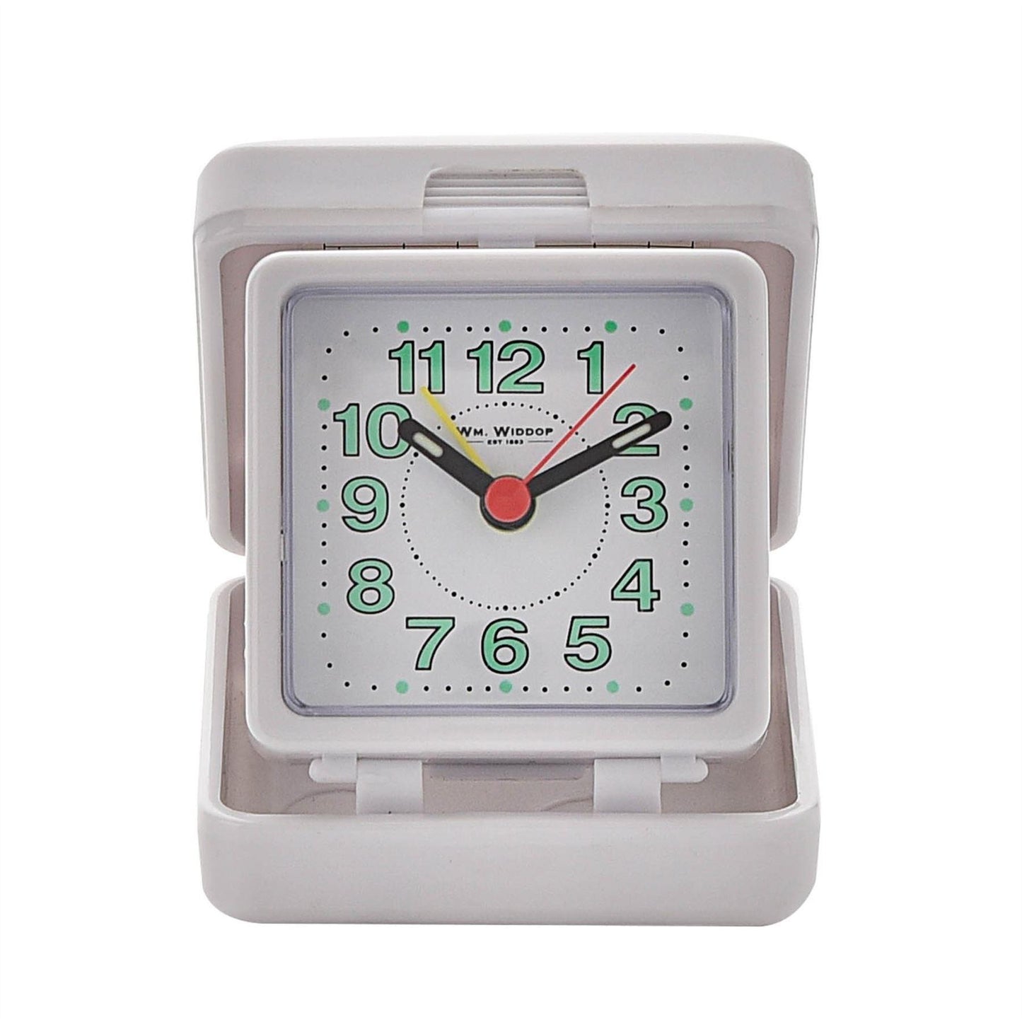 Widdop Folding Case Quartz Travel Alarm Clock 5165 available multiple colour