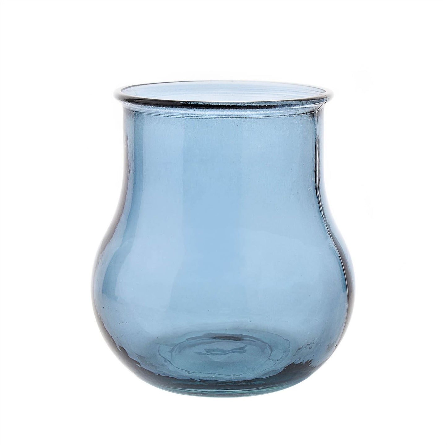 Hestia Blue Recycled Glass Vase