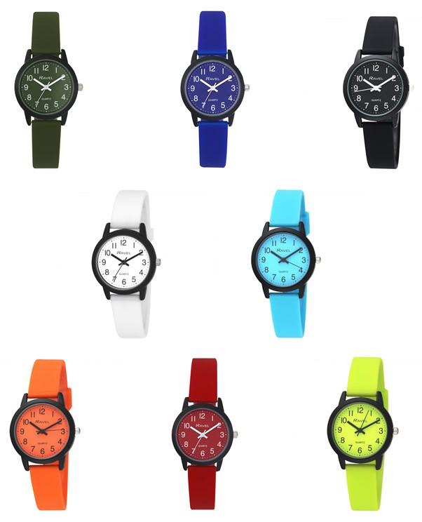 Ravel Girls & Boys Sports Silicone Watch R1813 Available Multiple Colour