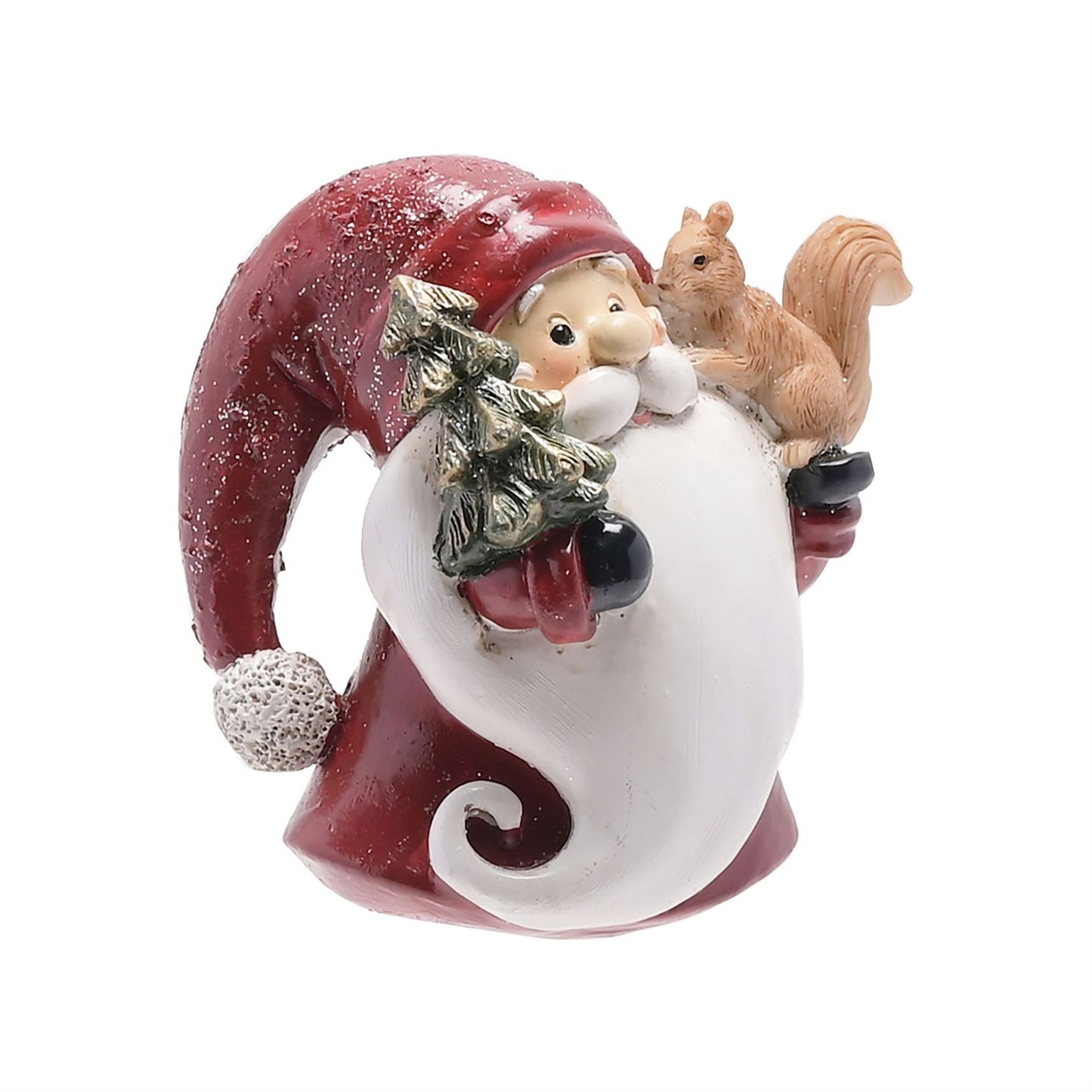 Santa with Christmas Tree Figurine