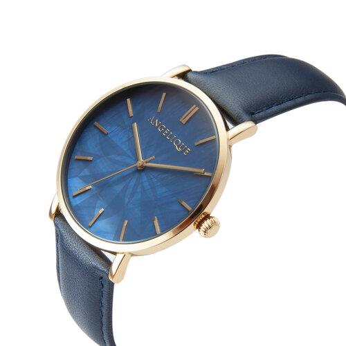 Angelique Ladies Fashion Dial Leather Strap Watch Available Multiple Design