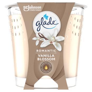 Glade Scented Candle Air Freshener Romantic Vanilla Blossom 129g