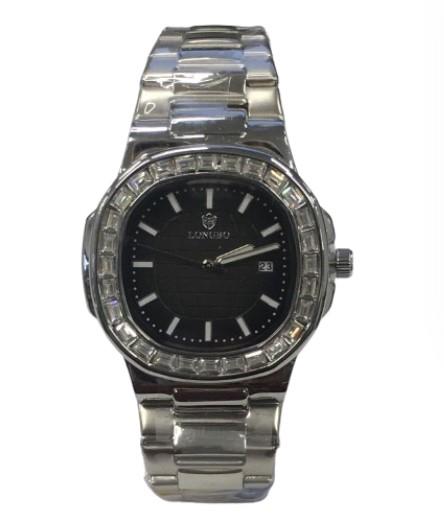 Longbo Mens Dated Quartz Movement Dial Waterproof Stainless Steel Watch Available Multiple Colour