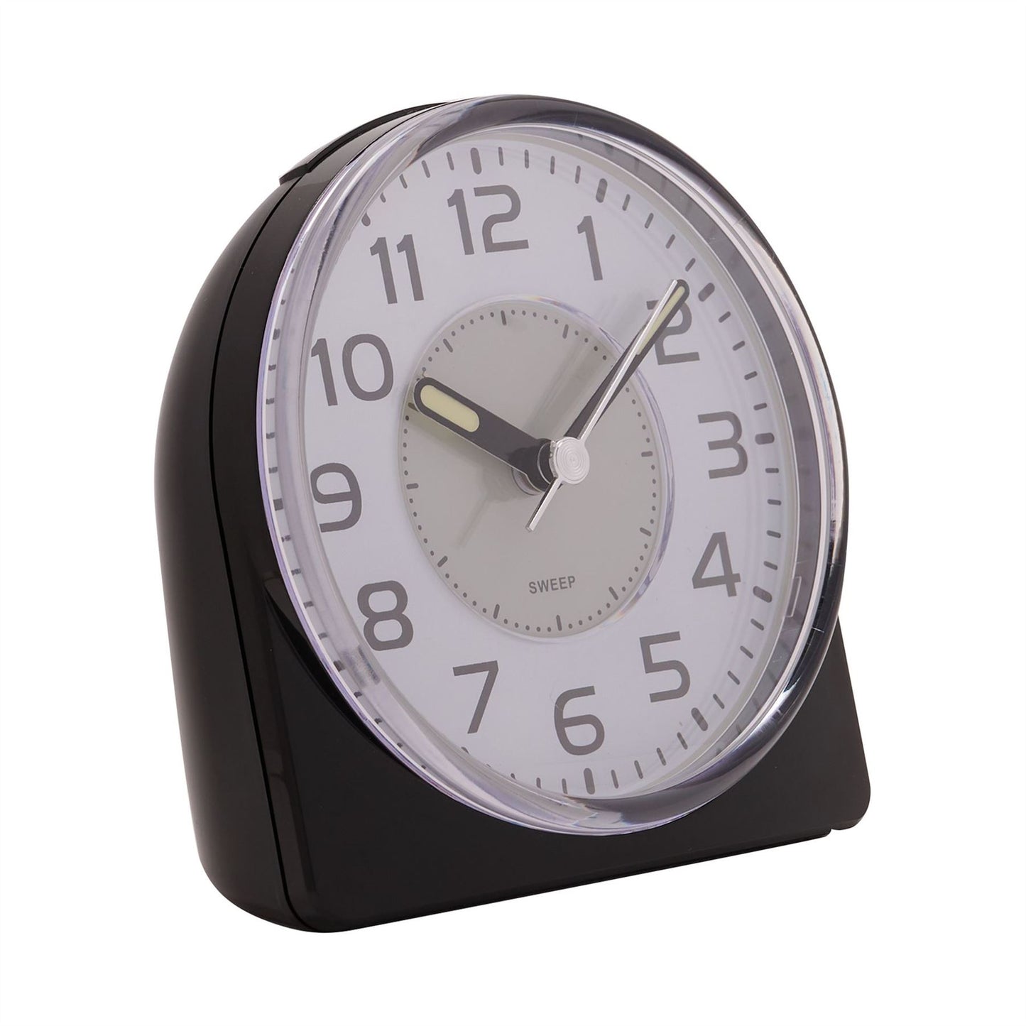 Wm.Widdop Silent Sweep Round Face Blinking Light Alarm Clock 9507 Available Multiple Colour