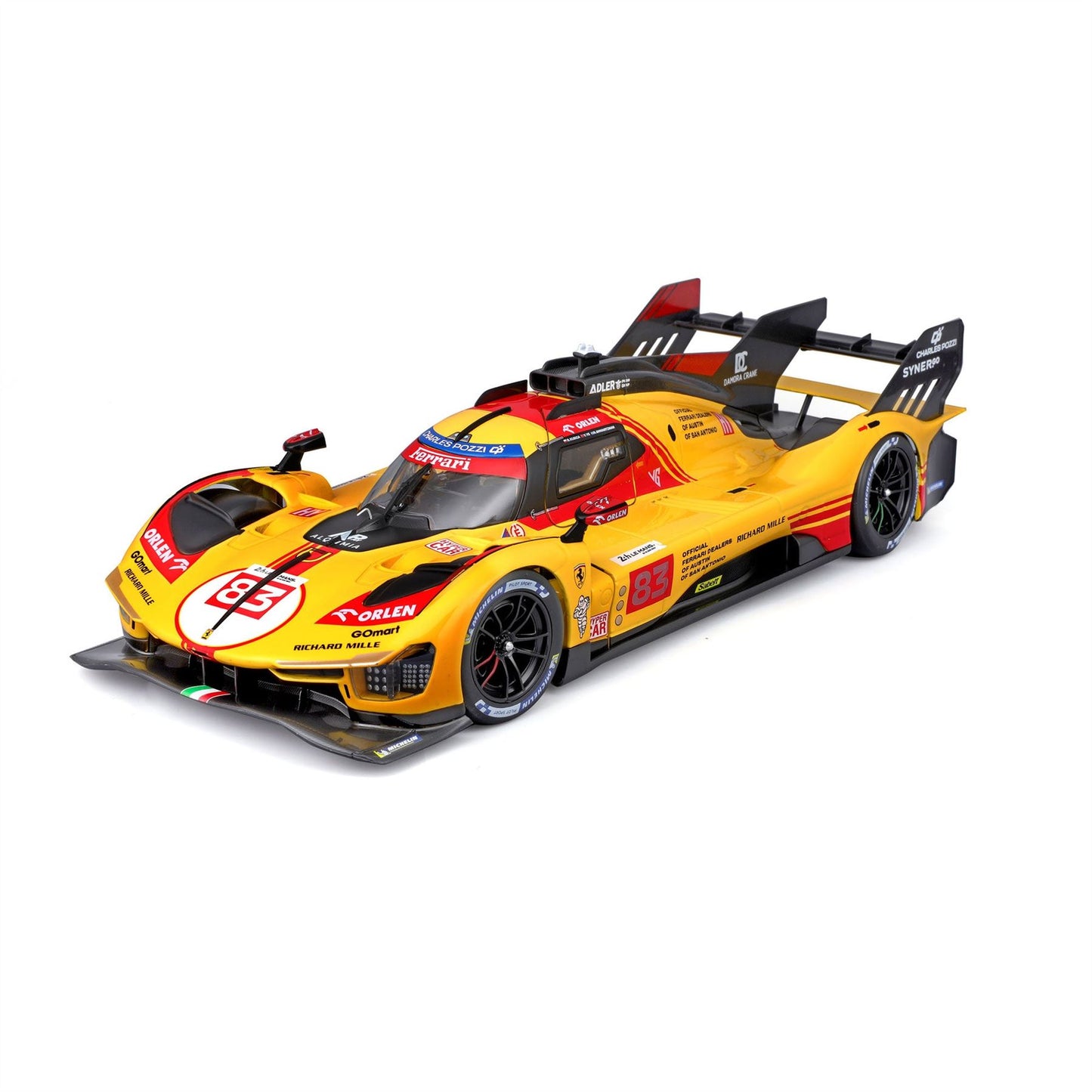 1:24 Ferrari Racing 499P Le Mans Hypercar 2024 Af Corse #83 - Diecast Model car Collectables