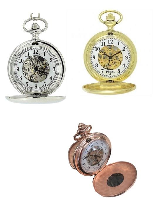 Boxx Double Hunter Rose Gold Pocket Watch M5103 Available Multiple Colour