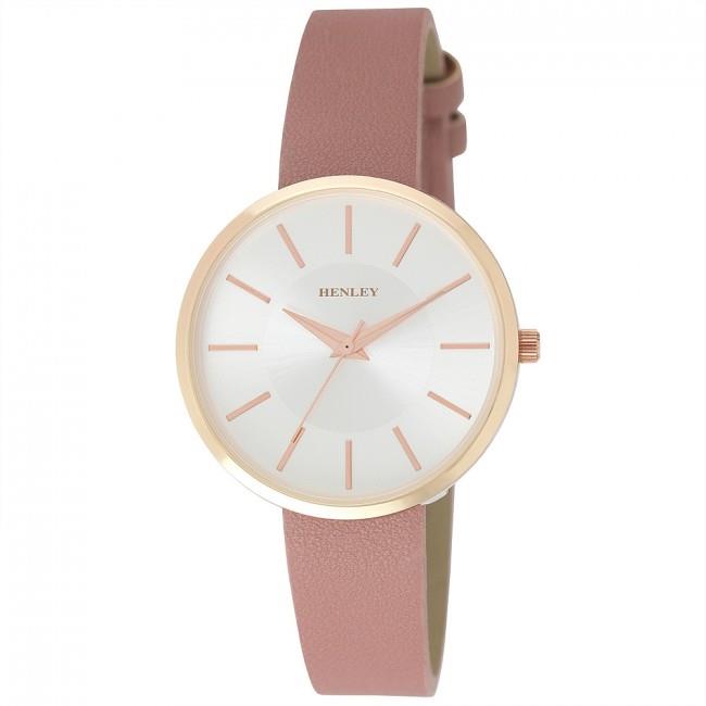Henley Ladies Fashion Casual leather Strap Watch H06139 Available Multiple Colour