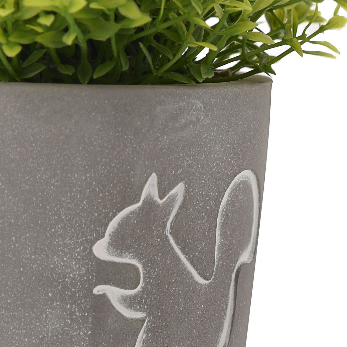 Hestia Squirrel Silhouette Planter with Plant 10cm Diameter