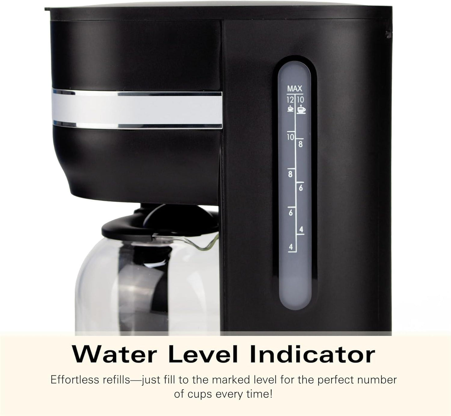 Hamilton Beach Ella 1.5L Filter Coffee Machine Matte Black