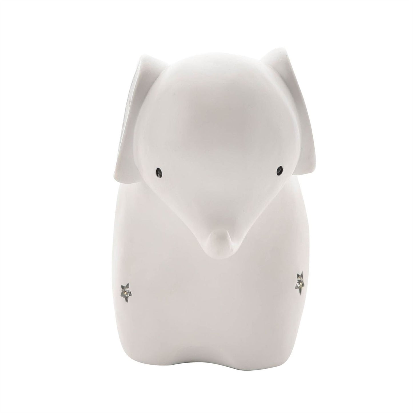 Bambino White Resin Money Box - Elephant