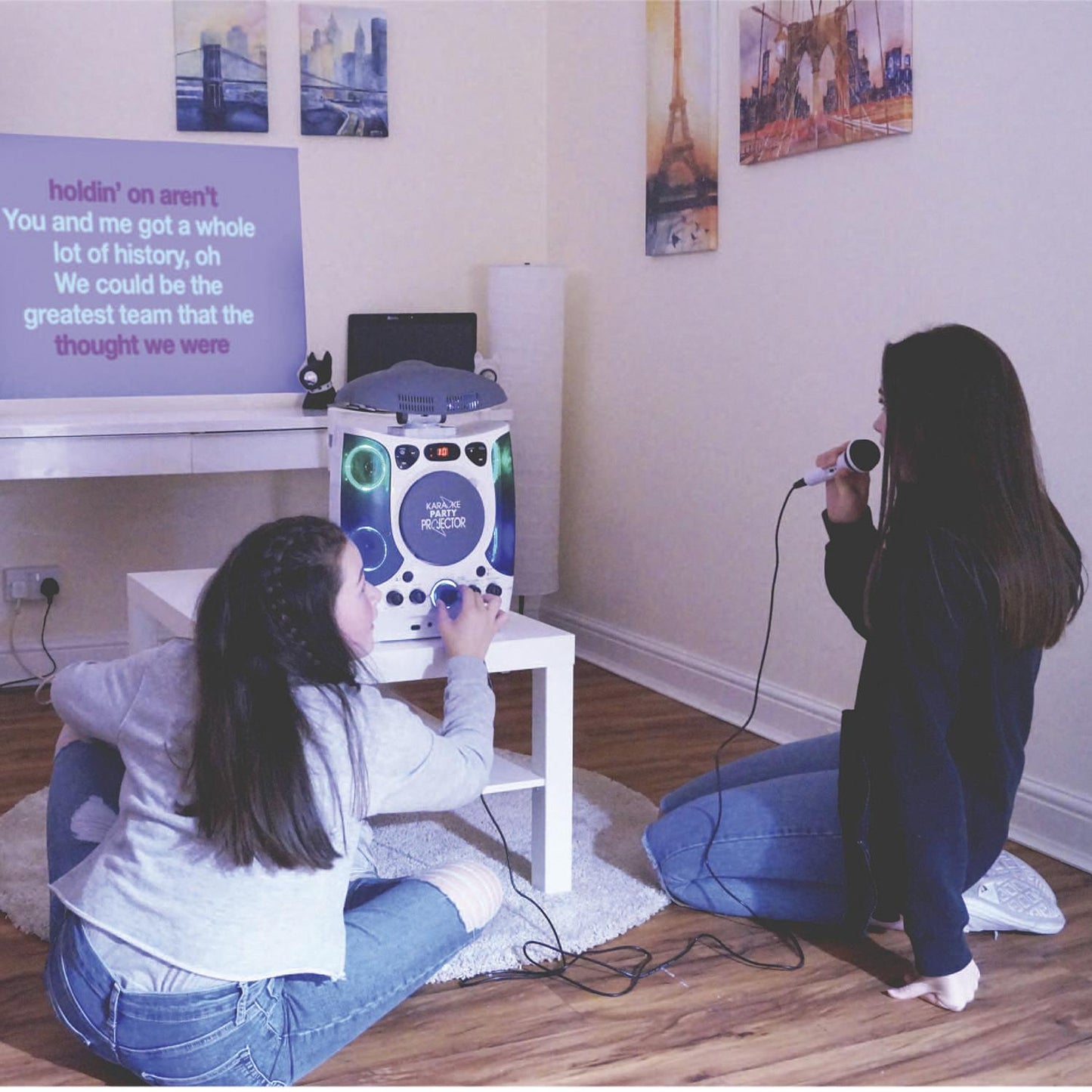 Mr Entertainer Bluetooth Karaoke Player With LED Projector