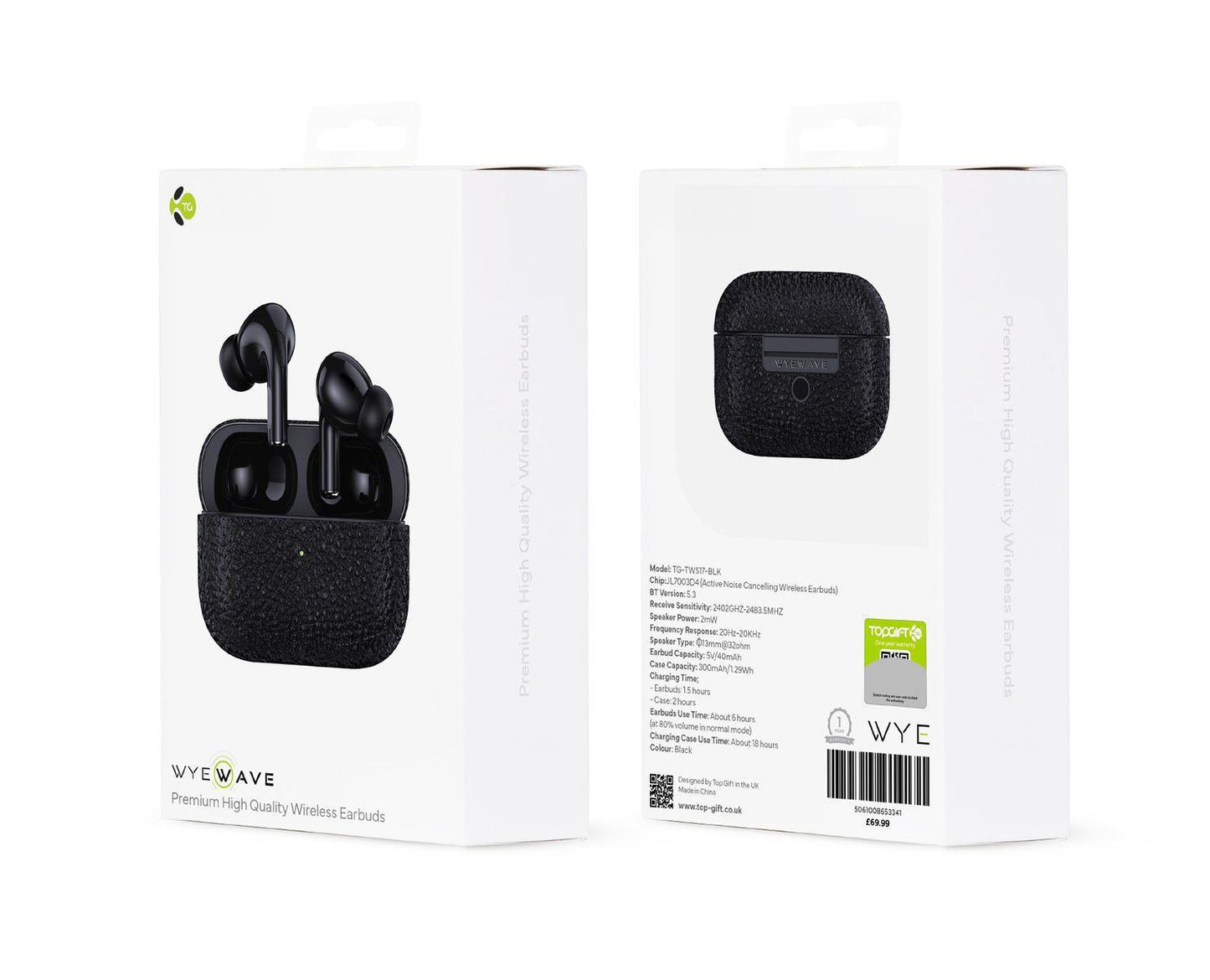 WYEWAVE Premium High Quality Wireless Earbuds With ANC