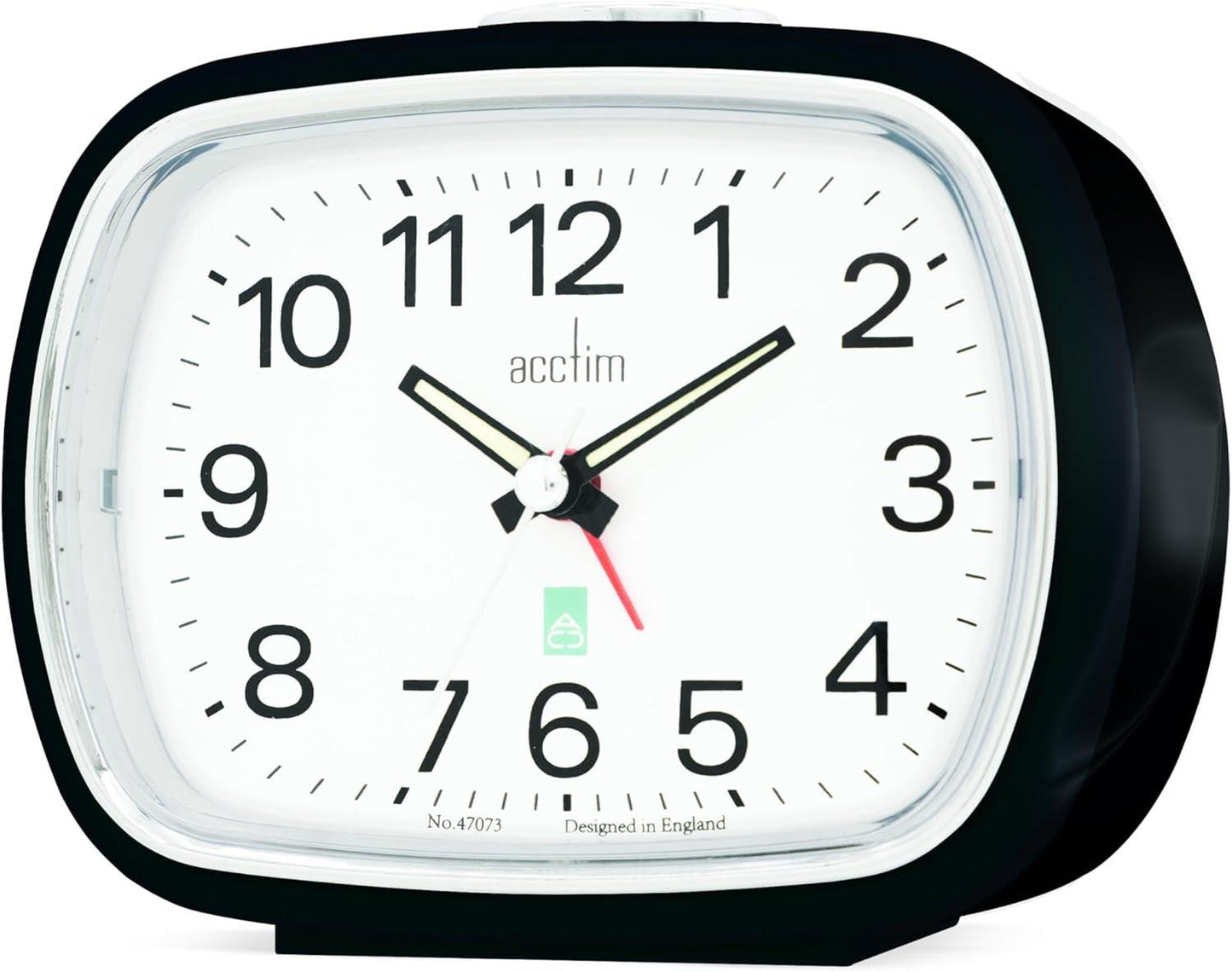 Acctim Camille Analogue Quartz Luminous Hands Chrome Bezel Alarm Clock Available Multiple Color