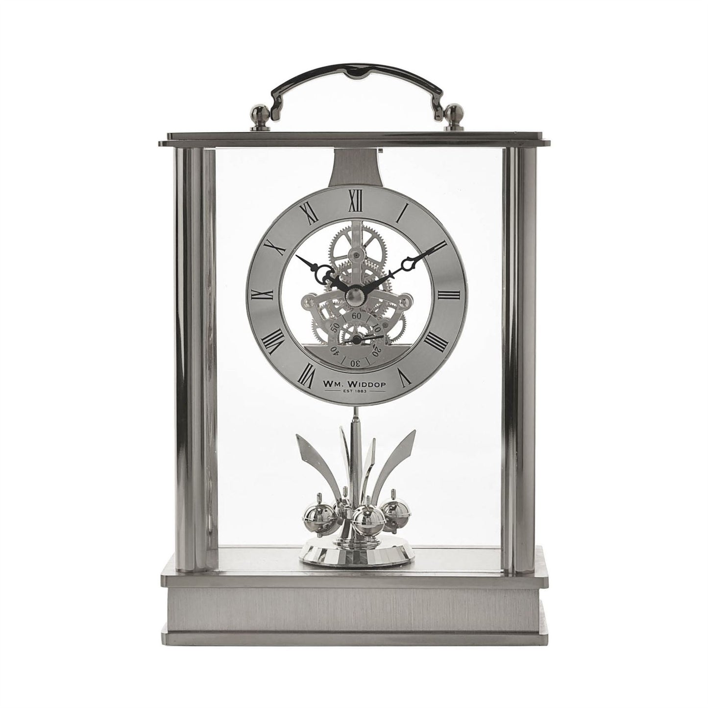 Wm.Widdop Lantern Mantel Clock Skeleton/Rotating Pendulum W2013 Available Multiple Colour