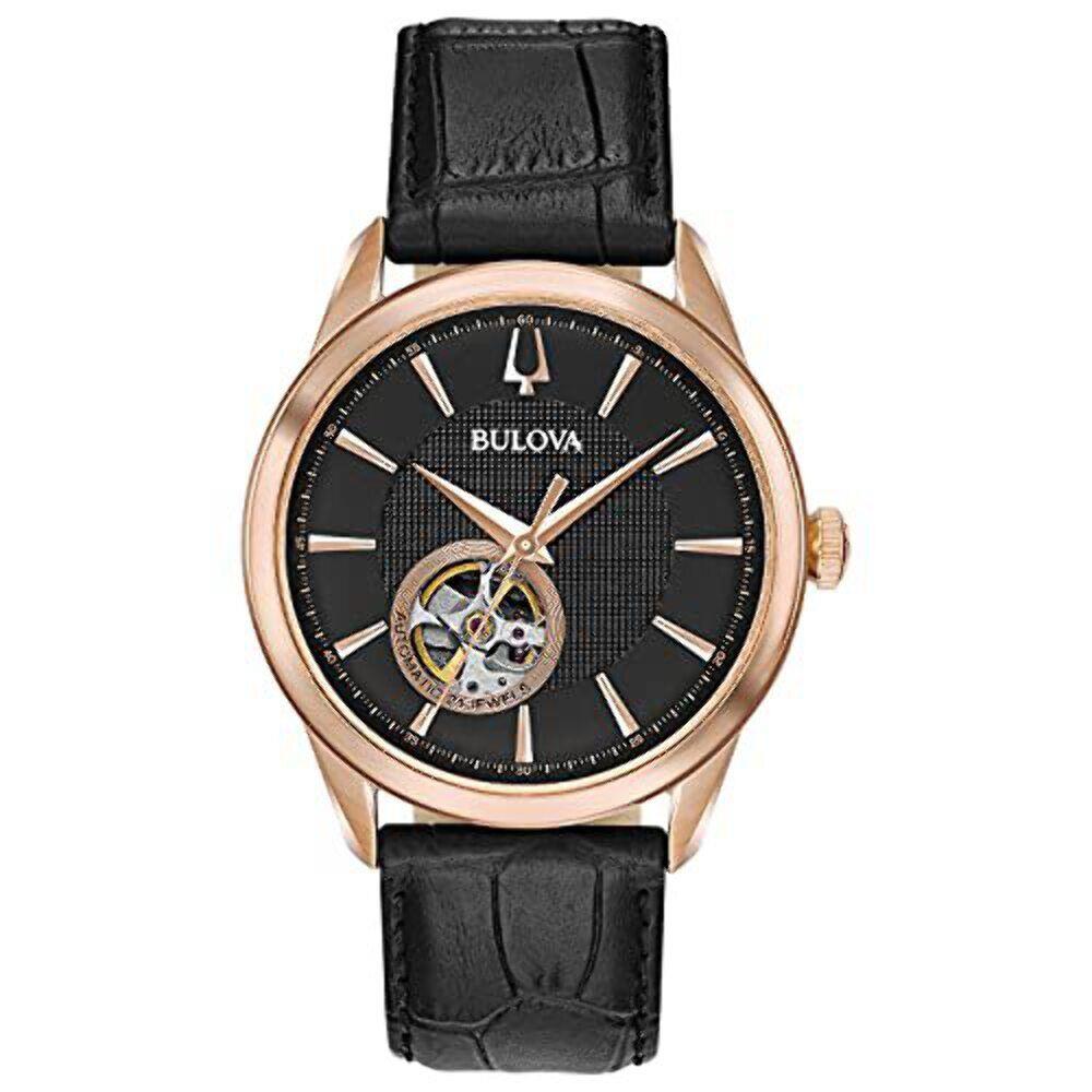Bulova Men's Automatic Open Heart Quartz Watch 97A140