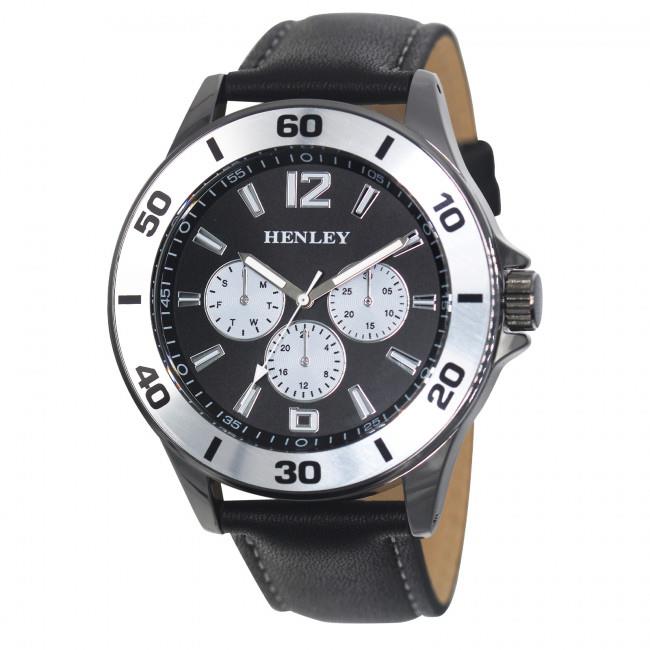 Henley Mens Sports Coloured Stitch Multi Eye Watch H03014 Available Multiple Colour