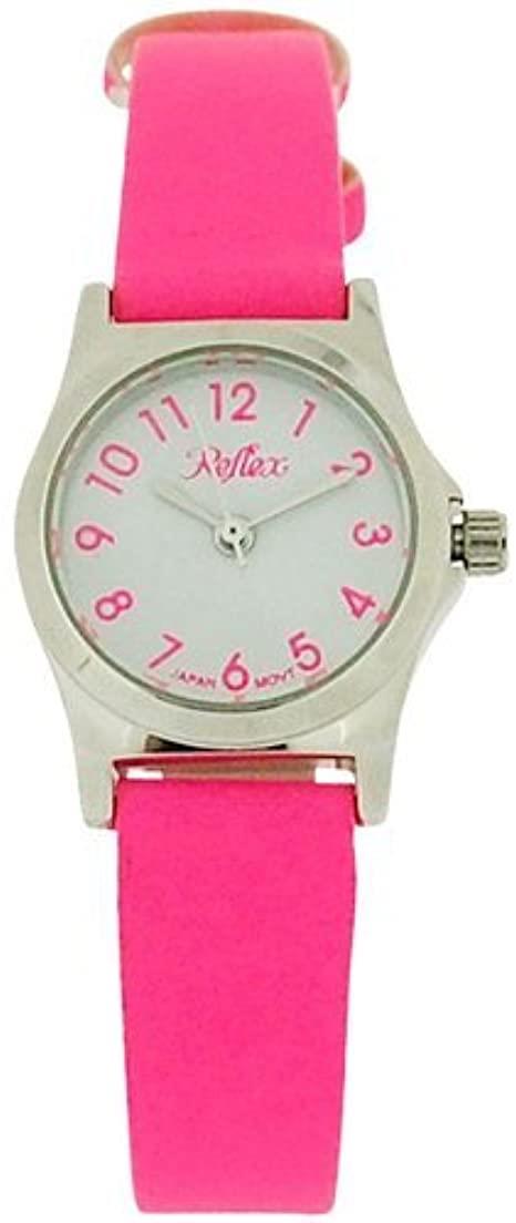 Reflex Girls Ladies White Dial Leather Strap Available Multiple Colour Strap Watch 1013