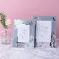 Sophia Glass & White Flower Photo Frame 5" x 7"
