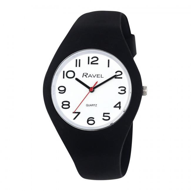 Ravel Unisex Large Comfort Fit Silicone Watch R1804-1 Available Multiple Colour