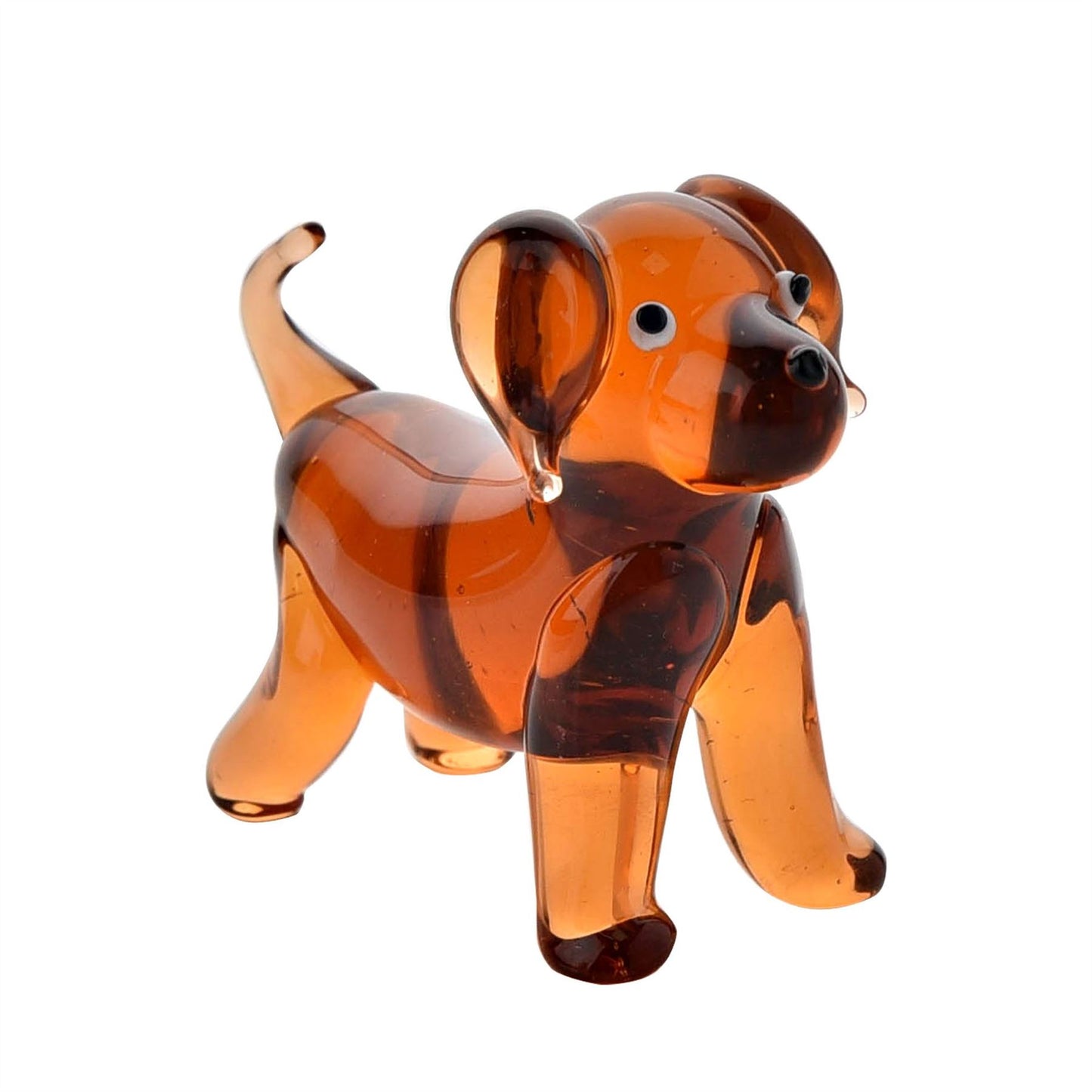 Objets d'art Miniature Glass Figurine - Dog