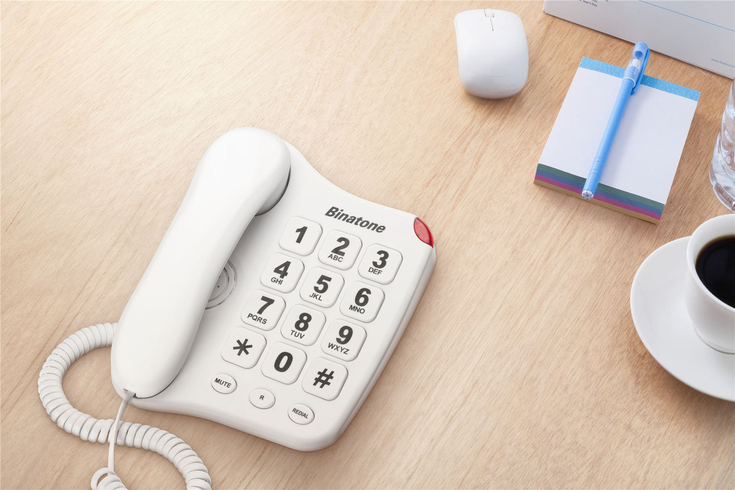 Binatone Big Button 110 Corded Phone White