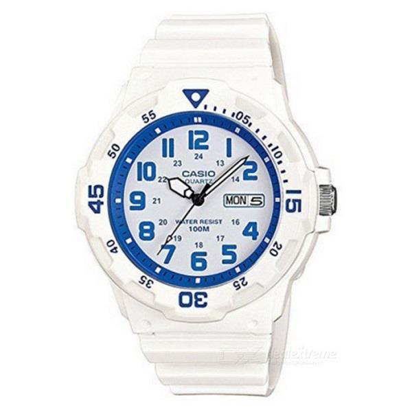 Casio Mens Day Date Rubber Strap Watch - MRW-200HC Available Multiple Colour