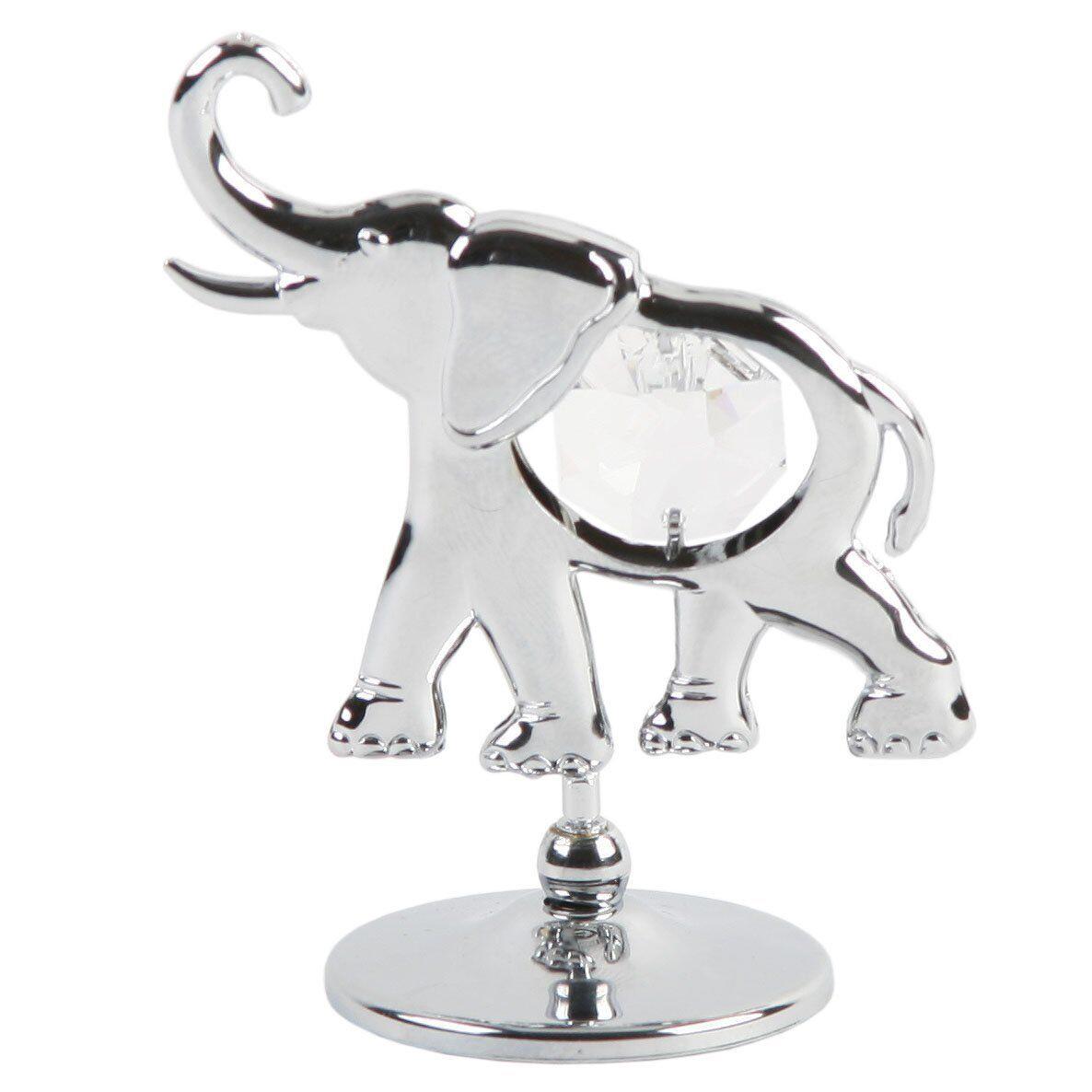 Crystocraft Free Standing Elephant Swarovski Crystal Element Gift Box