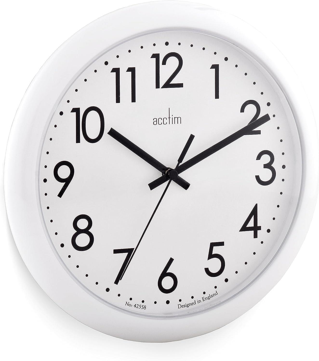 Acctim Abingdon Wall Clock 25.5cm Available Multiple Colour