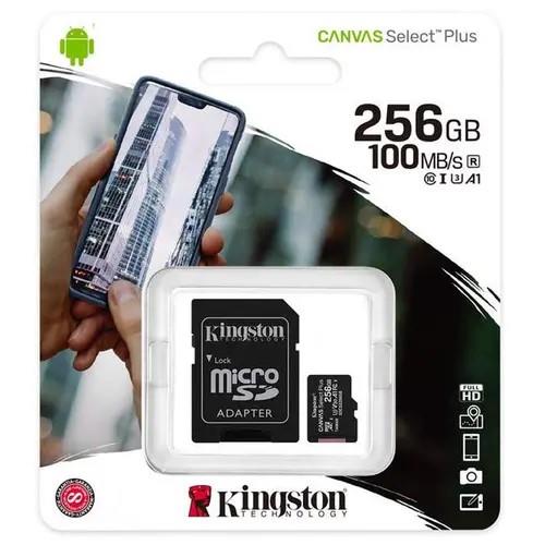 Kingston Canvas Select Plus MicroSD (SD Adapter Included)- 256GB