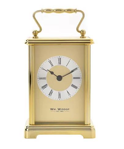 Widdop Roman Number Carriage Metal Clock Available Multiple Colour