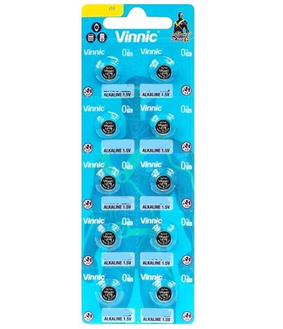 Vinnic Watch Battery Card of 10 Available Multiple Size